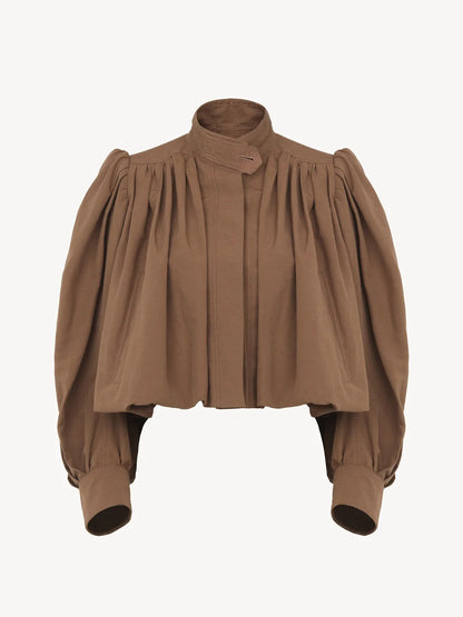 Fashion Casual All-matching Solid Color Commute Coat