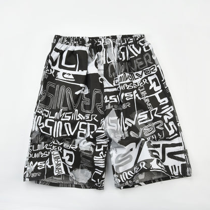 Fashion Men's Casual Printed Five-point Swimming Trunks
