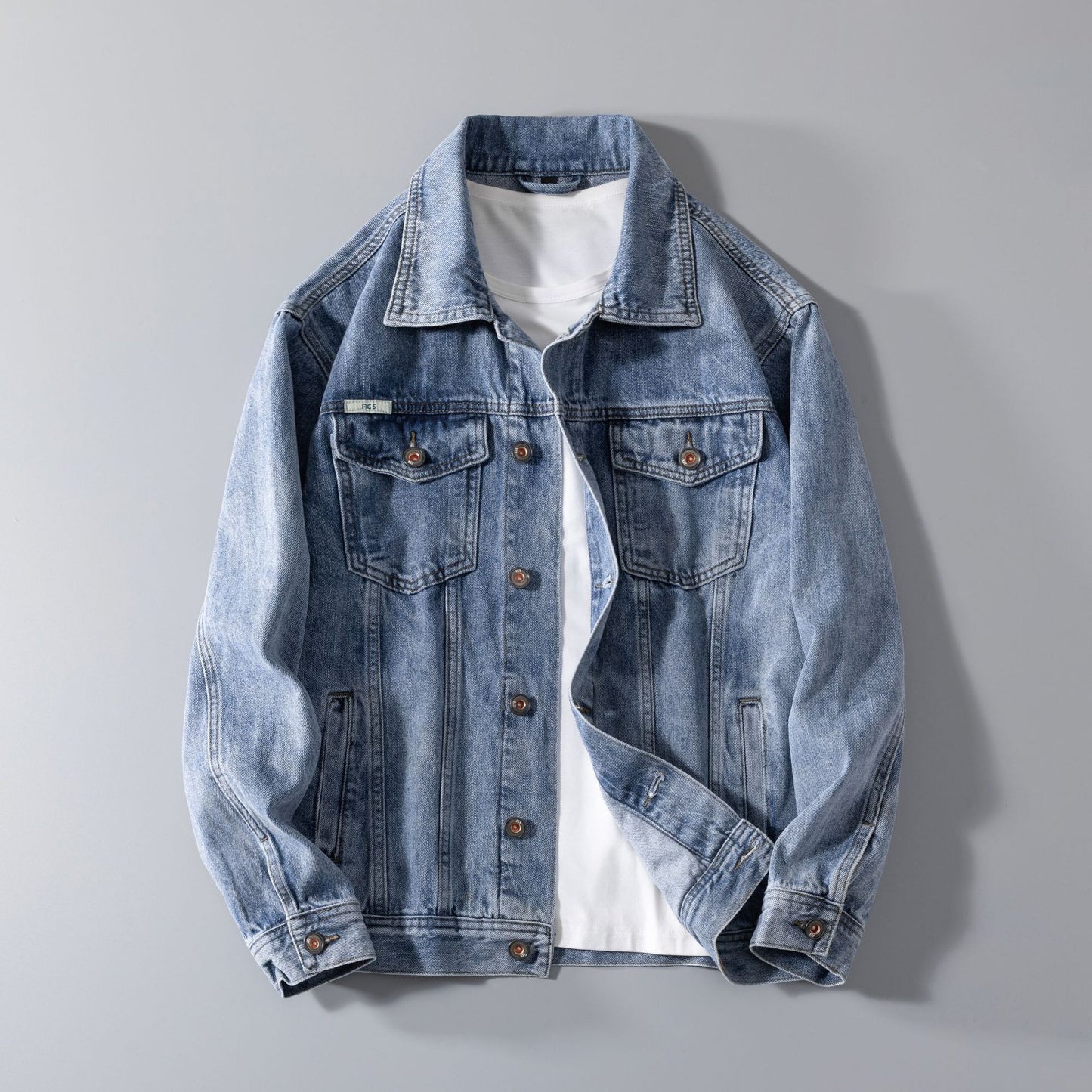 Heavy Industry Retro Denim Jacket Men