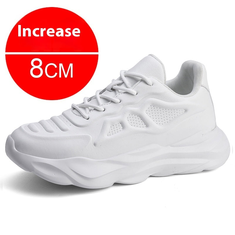 Summer New Invisible Height-increasing Shoes Men's 8CM Breathable Clunky Sneakers