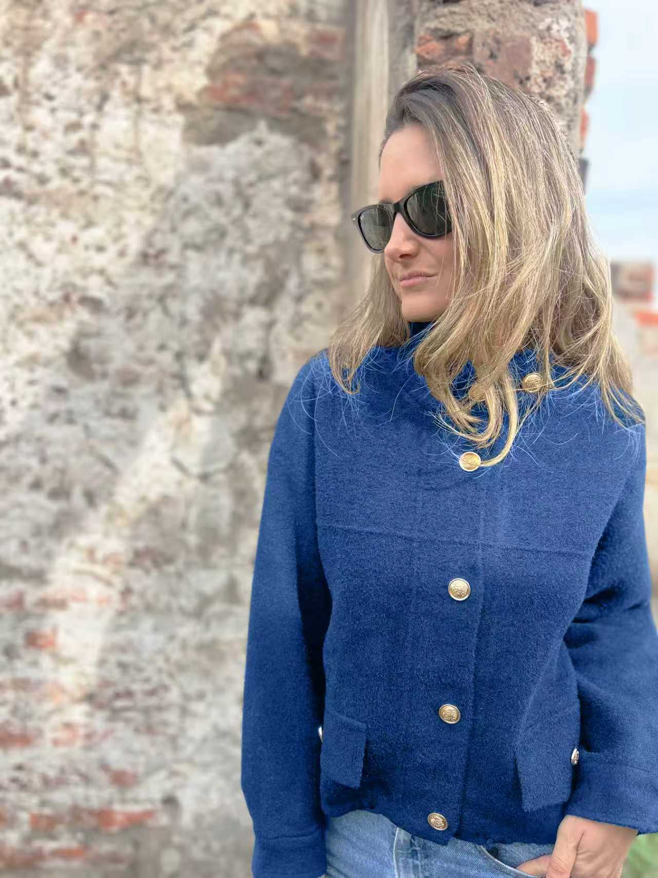 Tie Pocket Cardigan Single-breasted Mid-length Coat