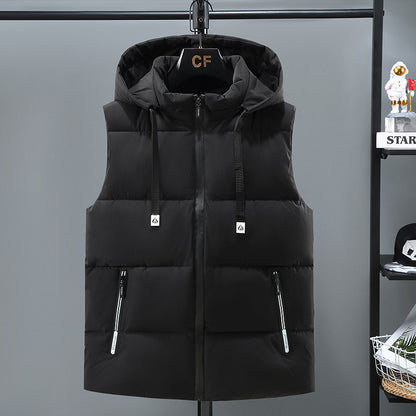 Warm Thickened Solid Color Vest For Men
