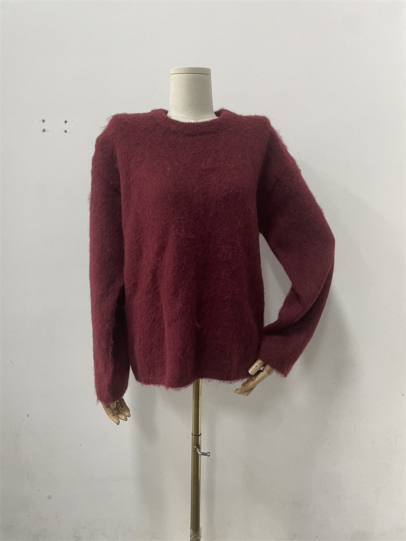 Autumn And Winter New Casual Laid-back Style Knitted Top