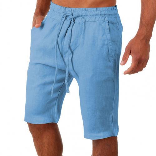 Beach Pants Cotton Linen Pants Yoga Fitness Linen Sports Leisure Shorts