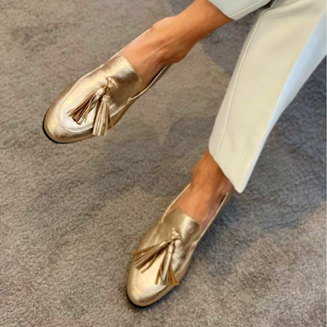 Casual Flat Plus Size Tassel Round Toe Loafers