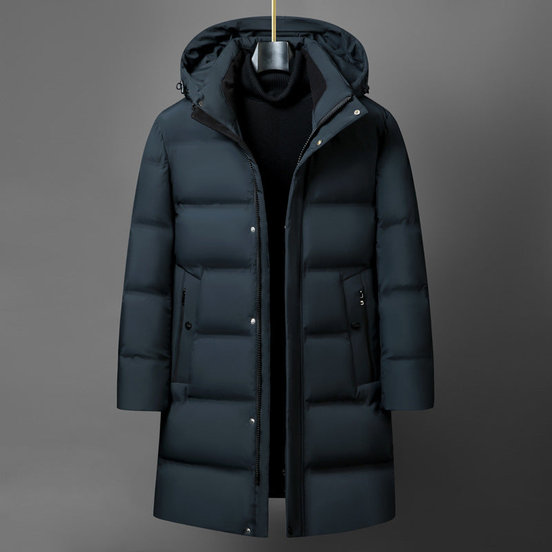 Men's Fashion Mid-length Thick Down Jacket Coat