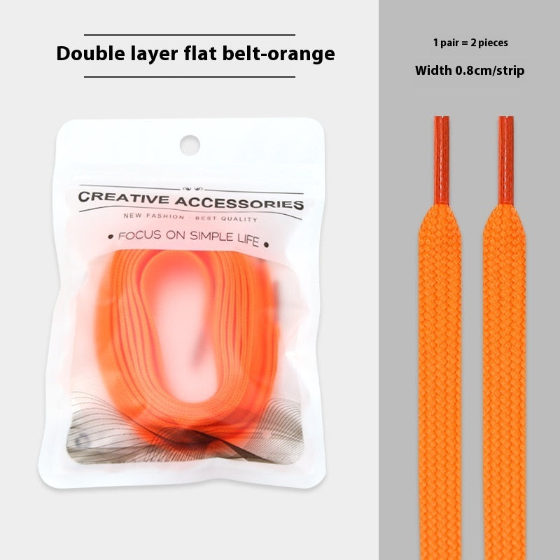 White Shoes Colorful Bandlet Shoelaces