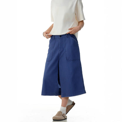 Men's Slim-fitting Loose A- Line Straight Slim Fit Work Clothes Shorts