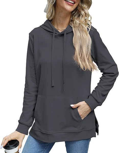 Casual Long Sleeve Sweatshirt Top With Pockets