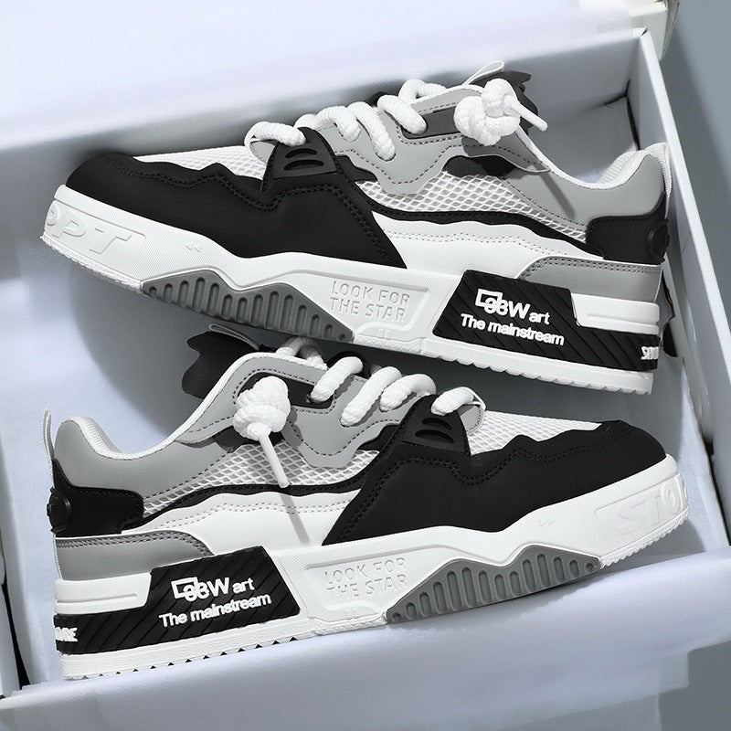 Men's Four Seasons Fashionable All-match Soft Bottom White Shoes