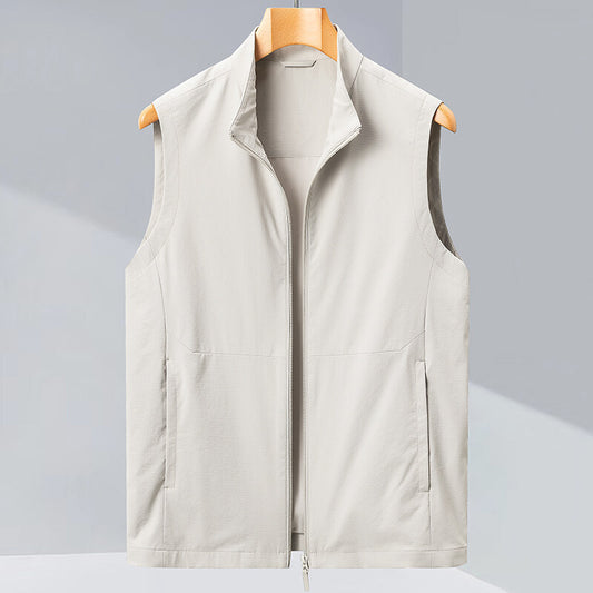 Men's Casual Sleeveless Jacket Non-ironing Anti-wrinkle
