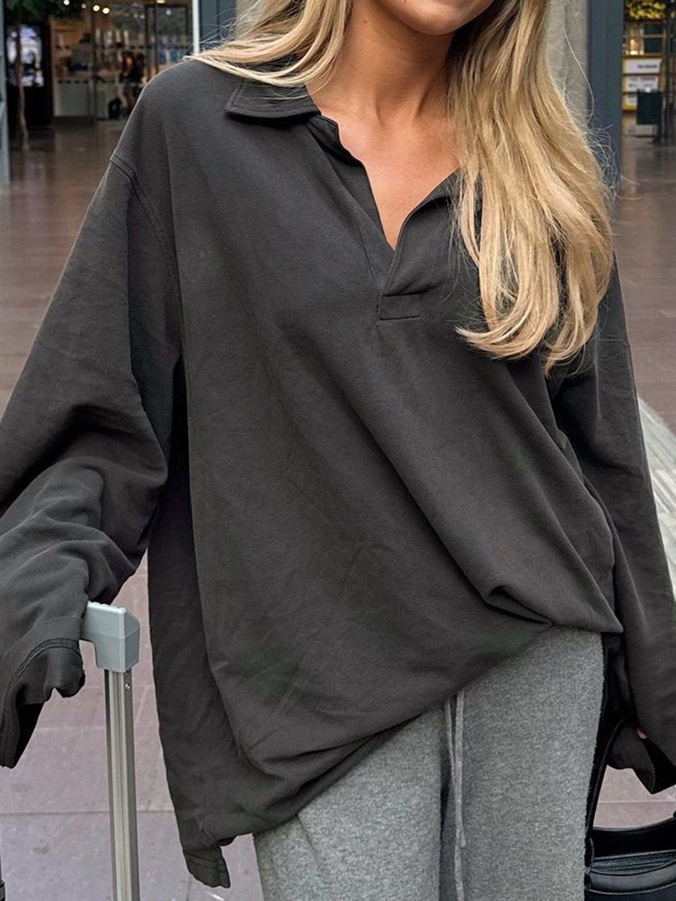 Casual Vacation Style Loose Long Sleeve Women