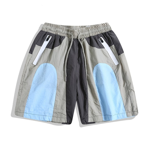 Patchwork Outdoor Sports Quick-drying Workwear Beach Shorts