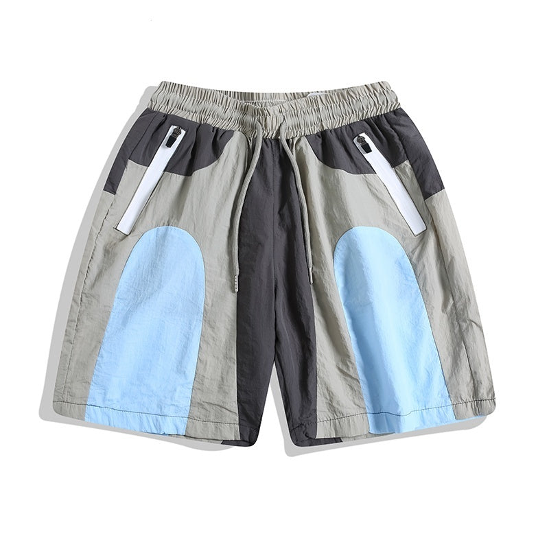 Patchwork Outdoor Sports Quick-drying Workwear Beach Shorts