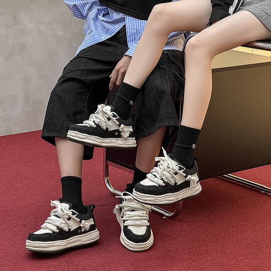 Dissolved Bottom Invisible Height Increasing Casual Shoes