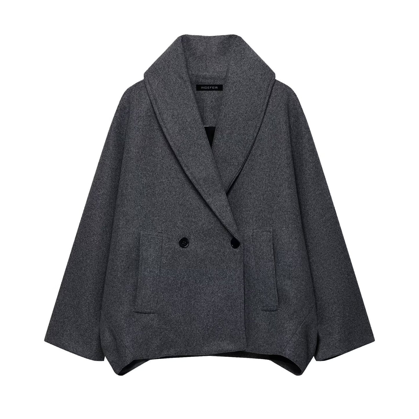 Double Breasted Double Breasted Mid-length Woolen Coat