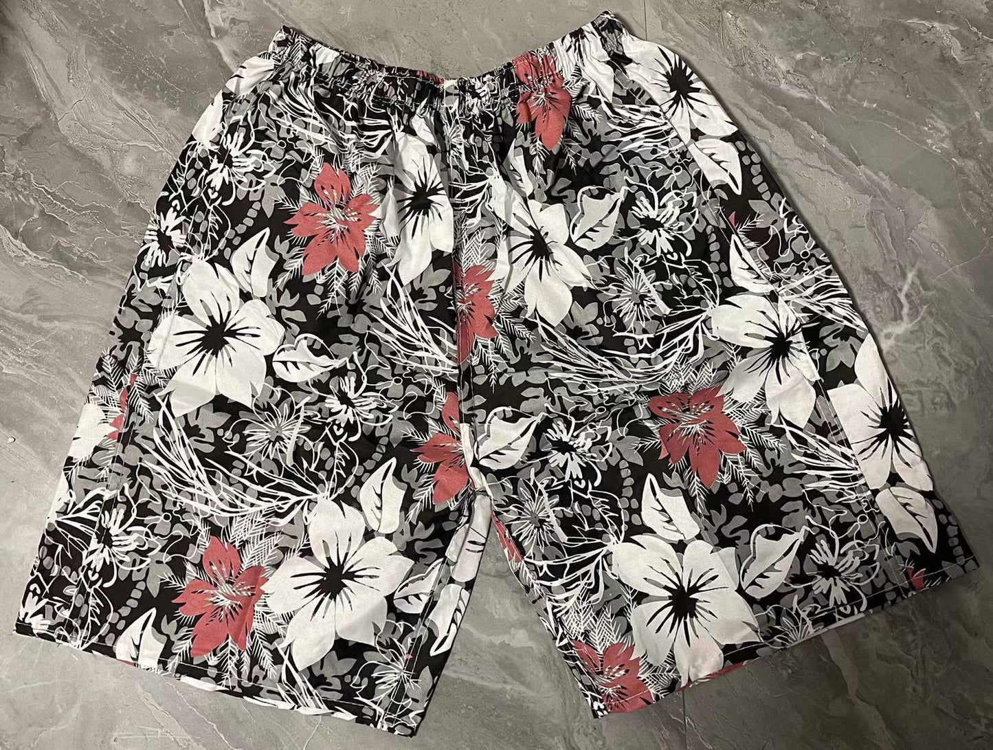 Fashion Men's Casual Printed Five-point Swimming Trunks