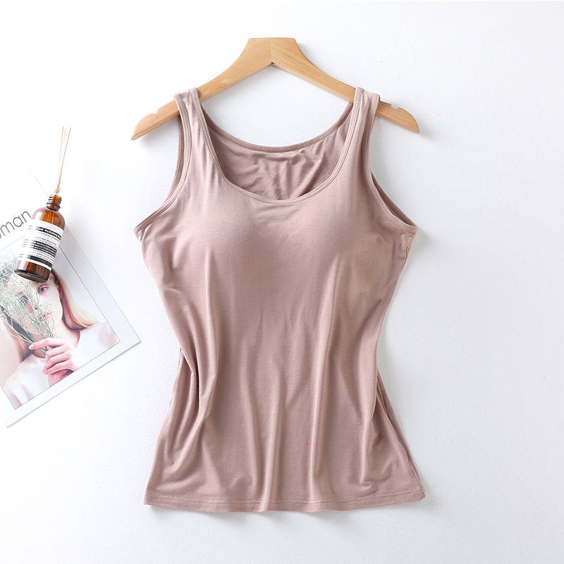 Fashion Personality Padded Strap Vest For Women