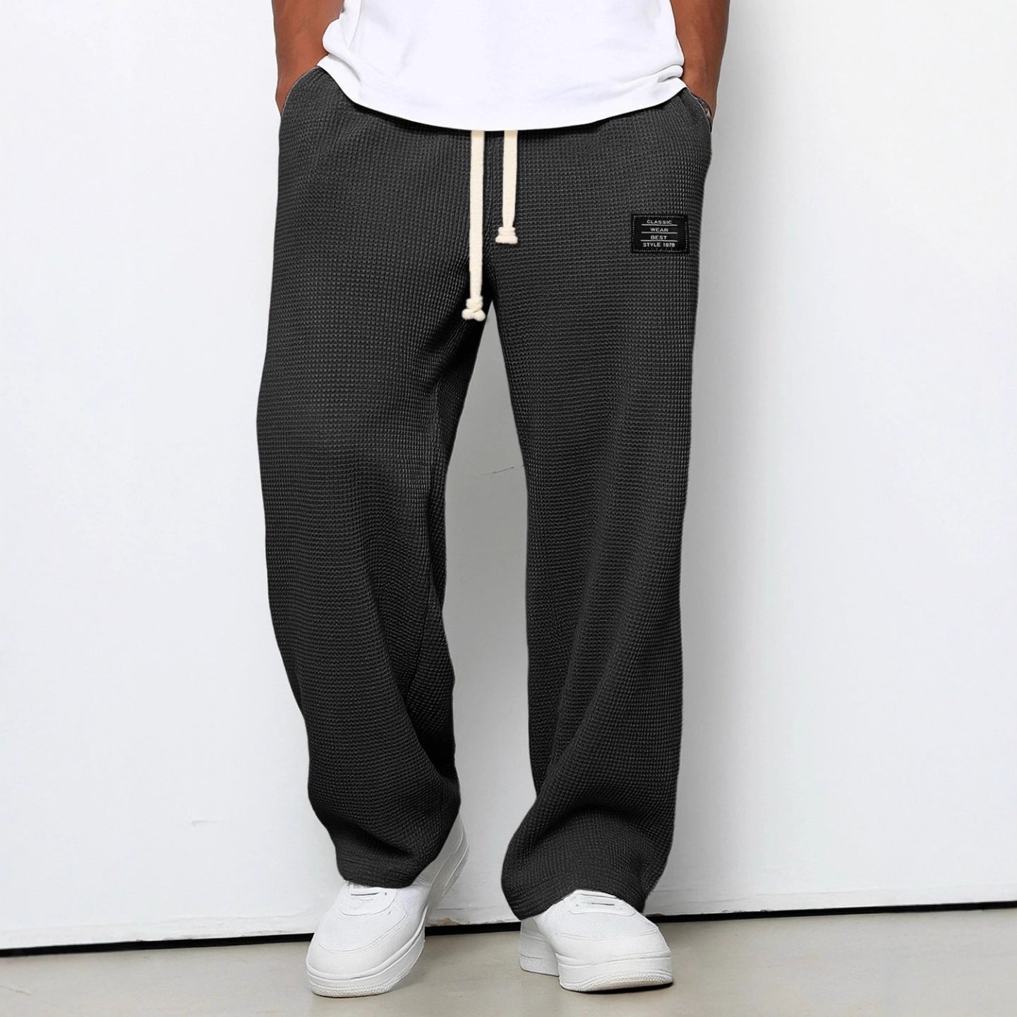 Men's Spring And Autumn Fashion Brand Loose Drooping Straight Exercise Casual Pants