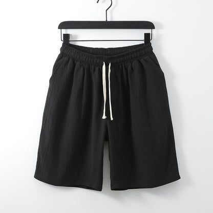 Plus Size Men's Cotton Linen Shorts