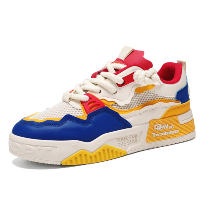 Men's Four Seasons Fashionable All-match Soft Bottom White Shoes