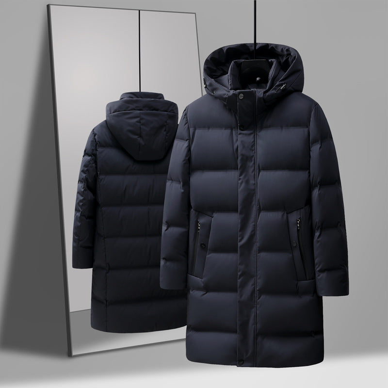 Men's Fashion Mid-length Thick Down Jacket Coat