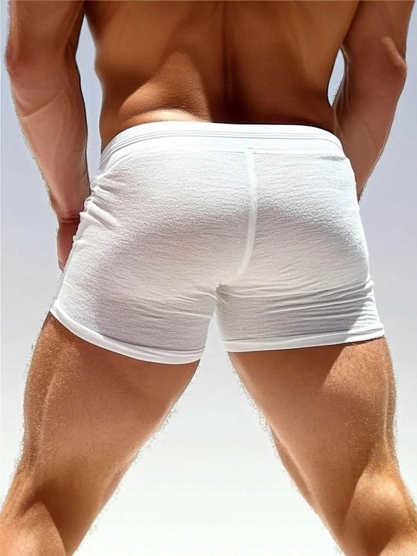 Plus Size Men's Sexy Lacing Home Casual And Comfortable Fitness Shorts