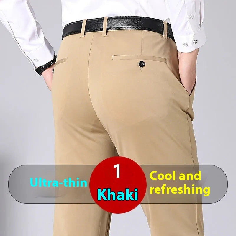 High Elasticity Non-ironing Anti-wrinkle Men's Business Casual Pants