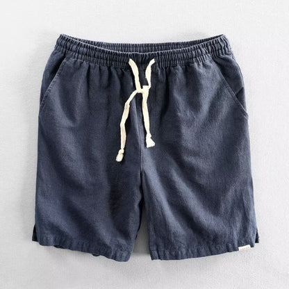 Breathable Ramie Beach Casual Loose Shorts
