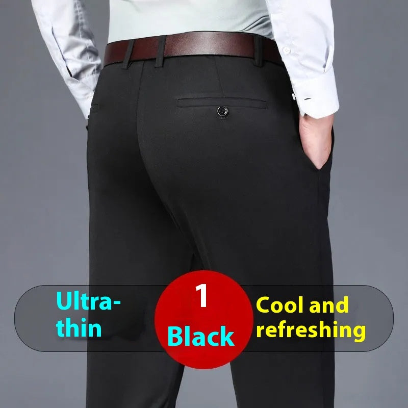 High Elasticity Non-ironing Anti-wrinkle Men's Business Casual Pants