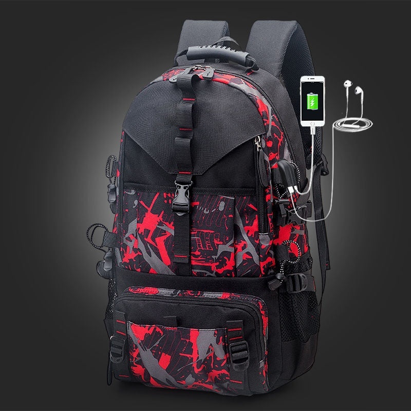 Men's Waterproof Oxford Cloth Backpack Hiking Backpack