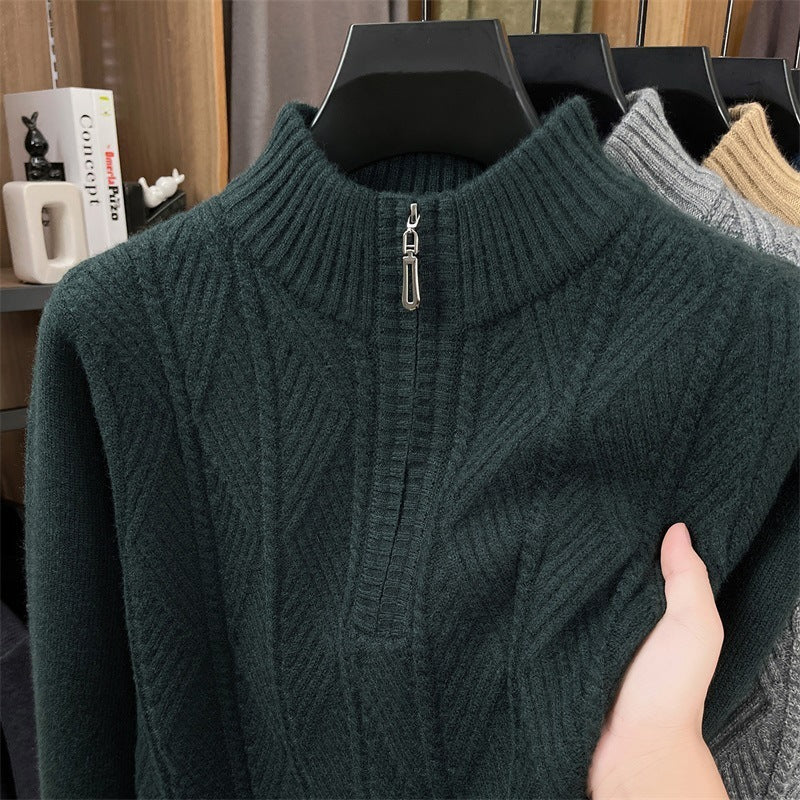 Men's Business Leisure Pullover Bottoming Sweater