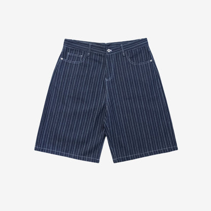 Summer Profile Fengyuan Cattle Stripes Denim Shorts