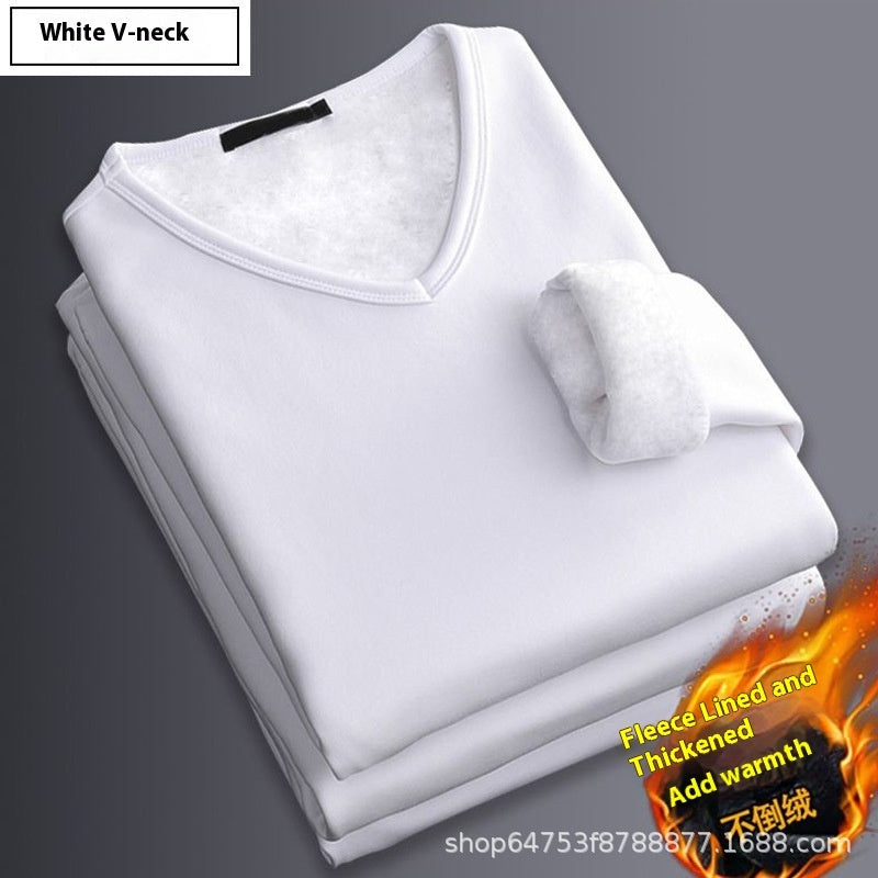 Business Thermal Underwear Autumn And Winter Solid Color Men's Undershirt