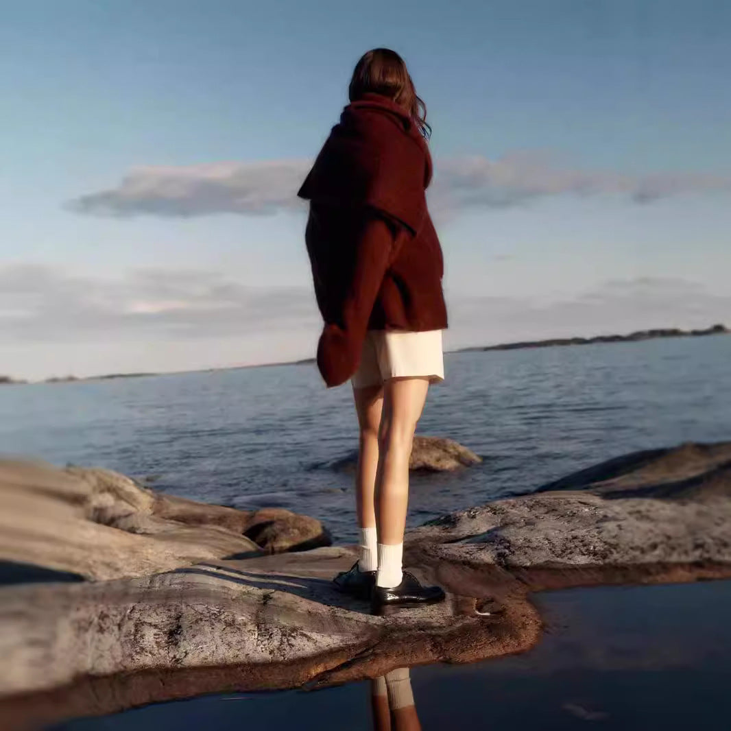 Autumn And Winter New Casual Laid-back Style Knitted Top