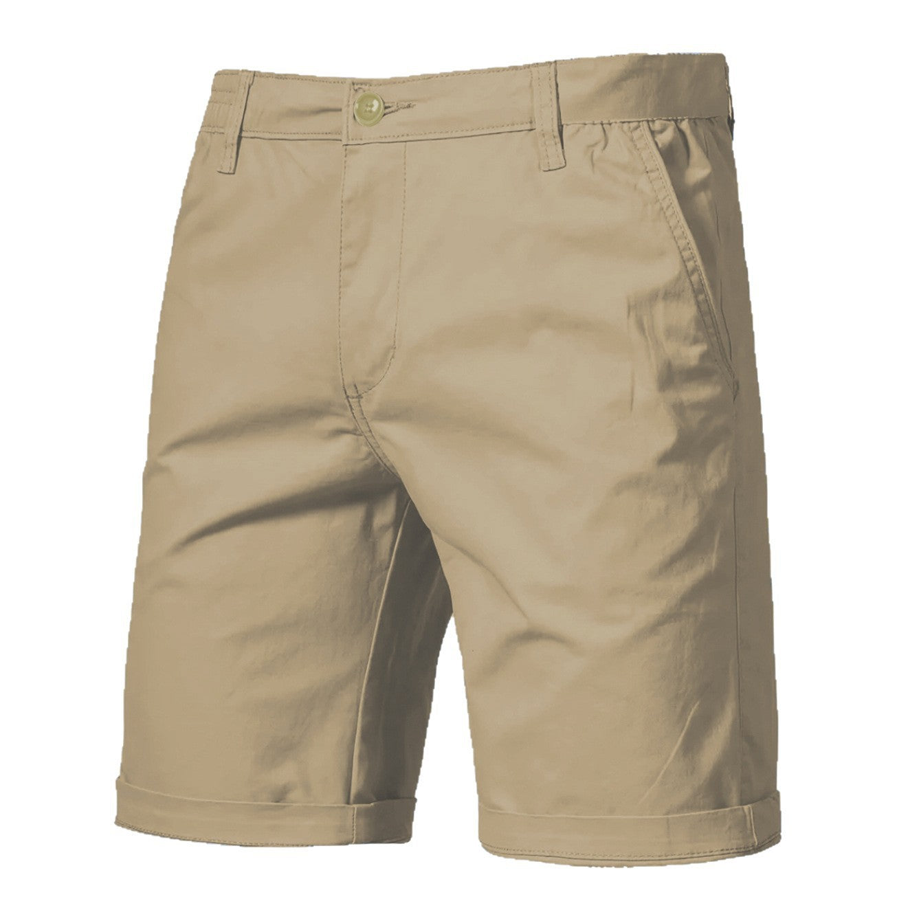 Men's Casual Straight-leg Loose Cargo Suit Shorts