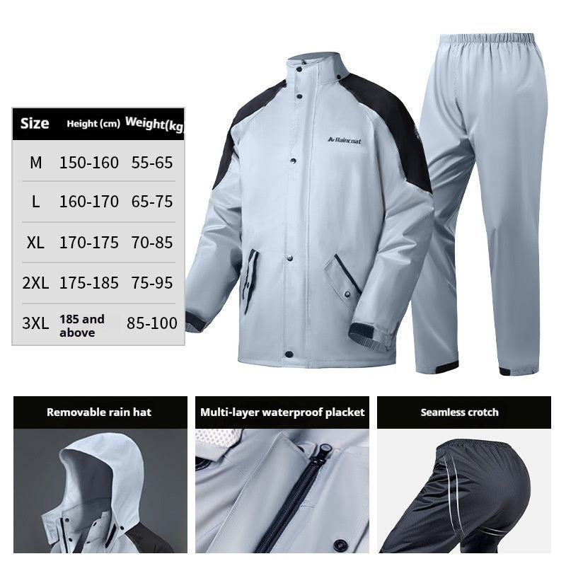 Men's Take-out Rider Adult Motorcycle Rainproof Riding Motorcycle Raincoat