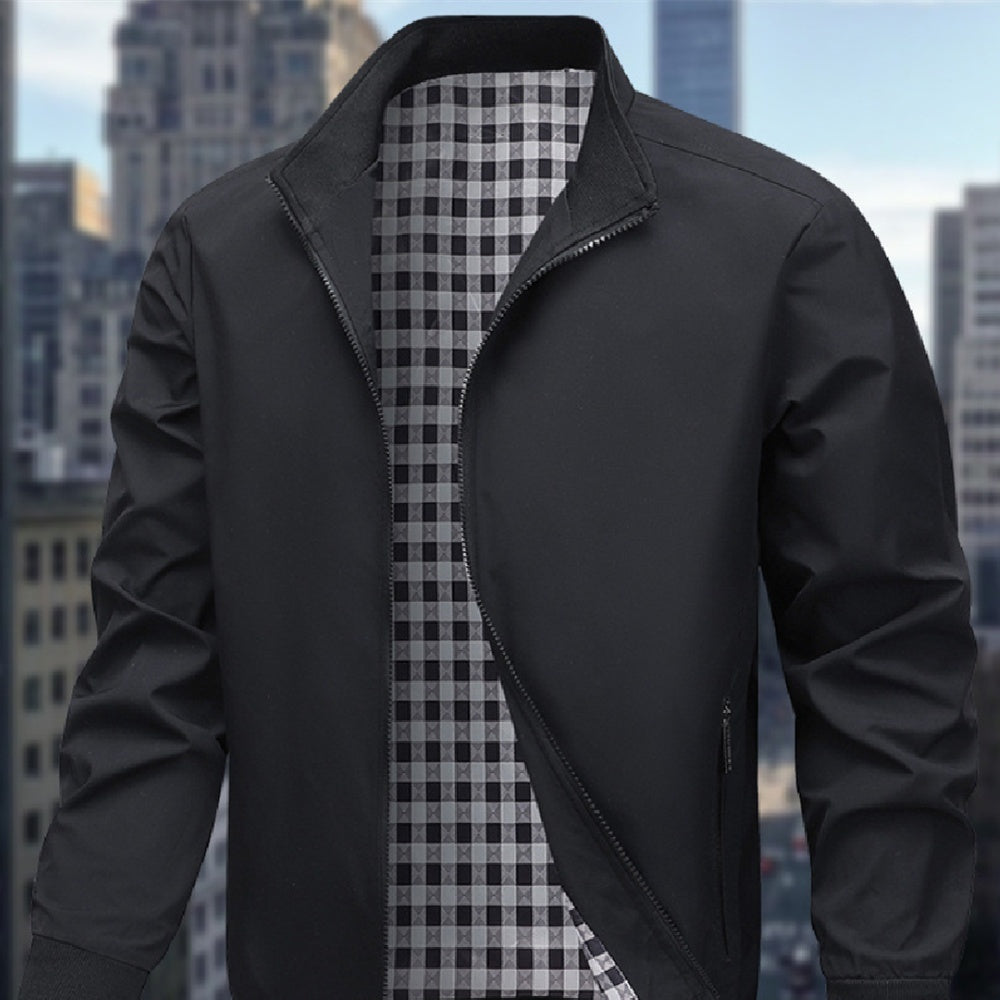 Casual Versatile Baseball Collar Jacket For Men