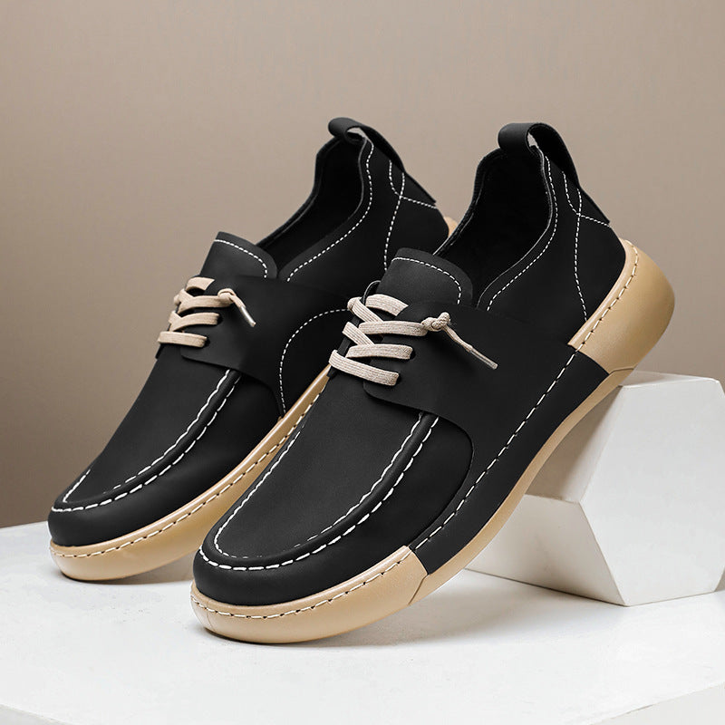 All-match Retro British Business Casual Leather Shoes Men
