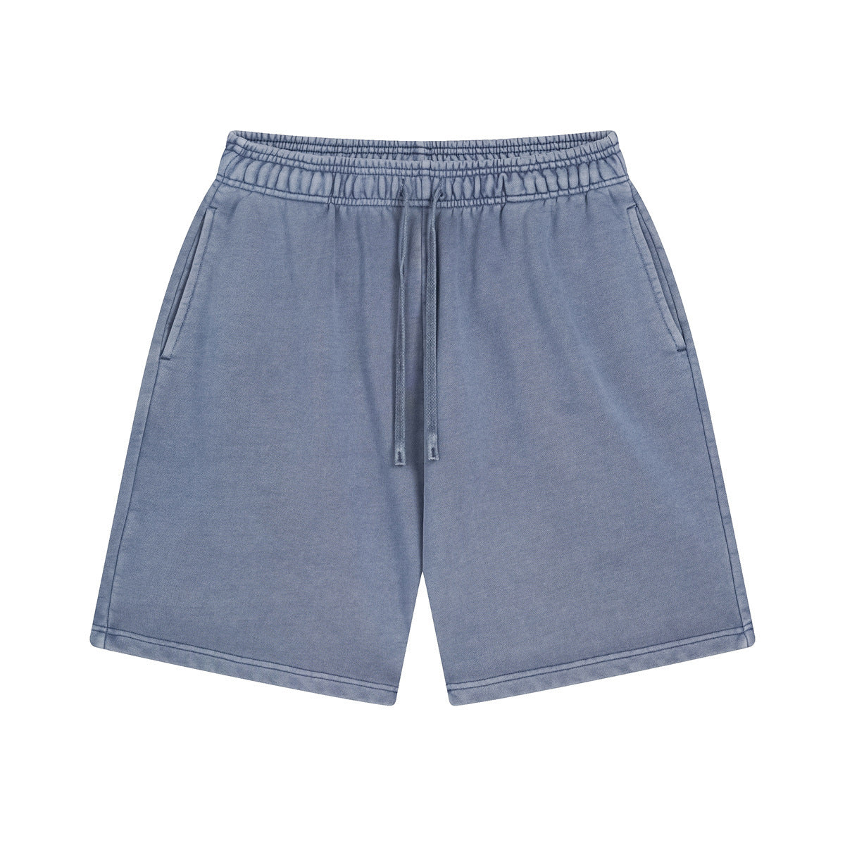 Washed Bi Pattern Dyed Vintage Terry Men's Sports Pure Cotton Shorts