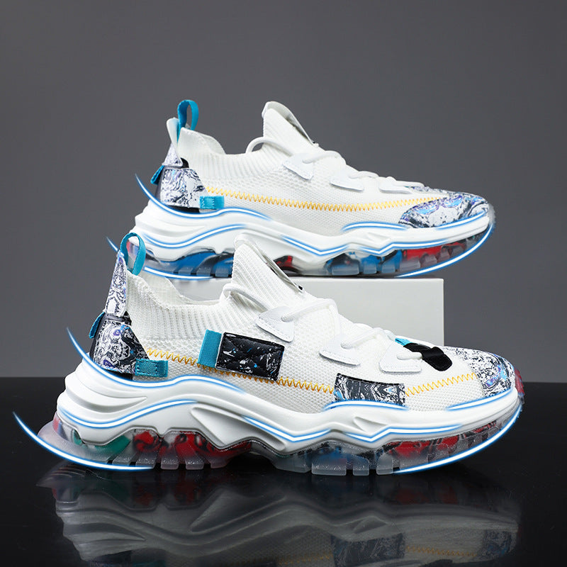 Flyknit Platform Dad Shoes Casual Sports