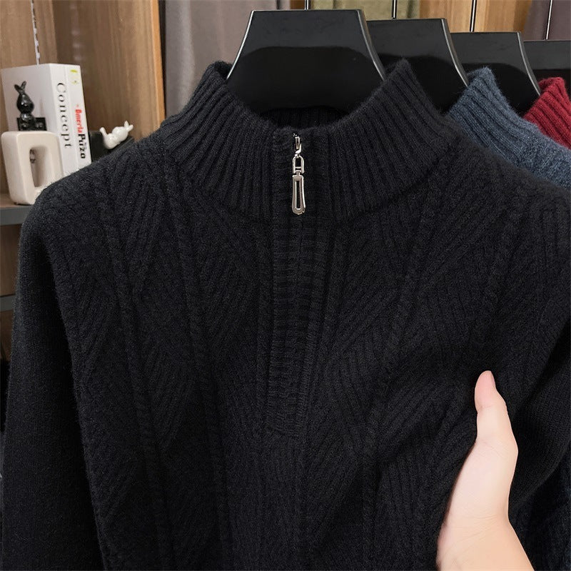 Men's Business Leisure Pullover Bottoming Sweater