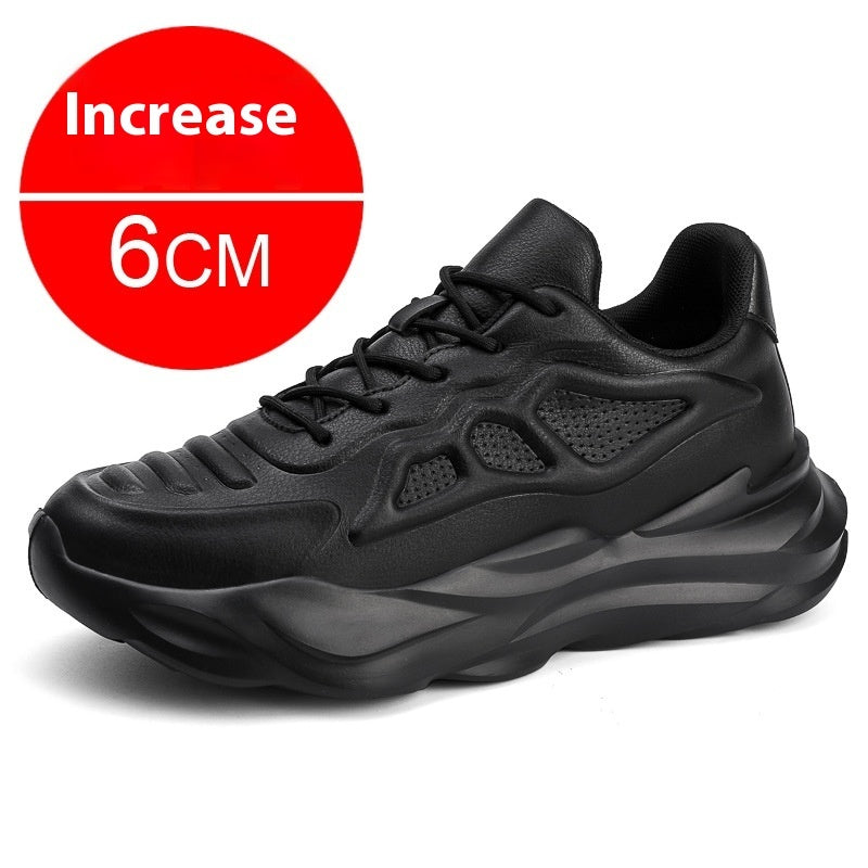 Summer New Invisible Height-increasing Shoes Men's 8CM Breathable Clunky Sneakers