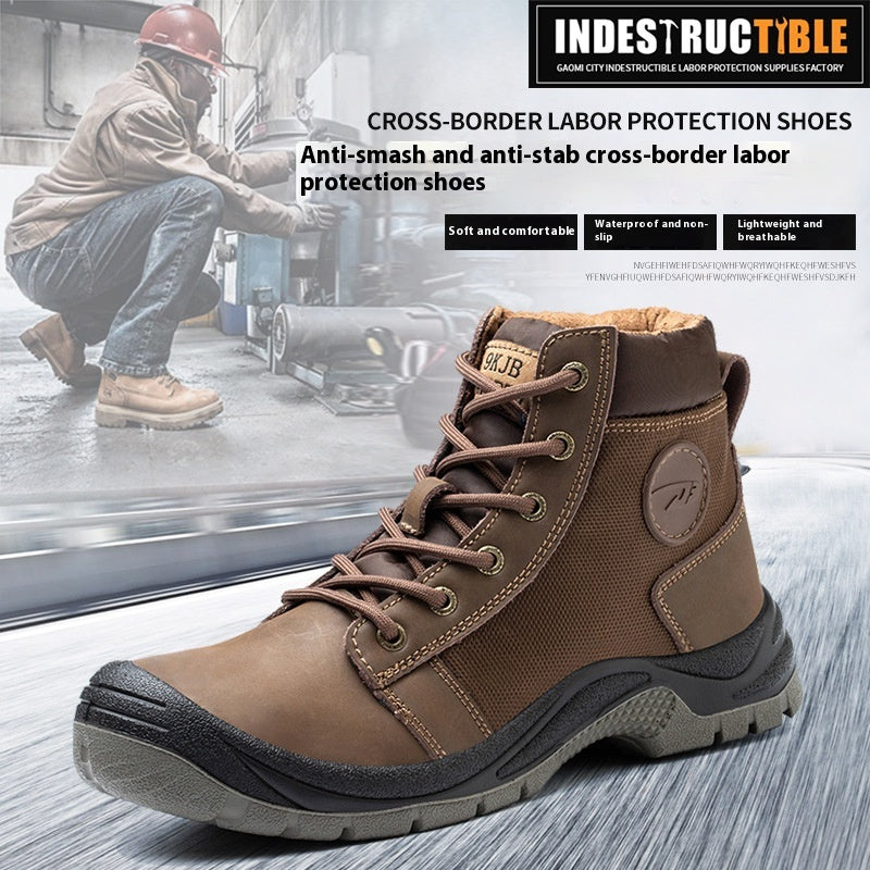 Anti Smashing And Puncture Lightweight Labor Protection Shoes