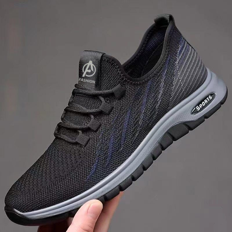 Summer Thin Breathable Fly Woven Mesh Men's Shoes