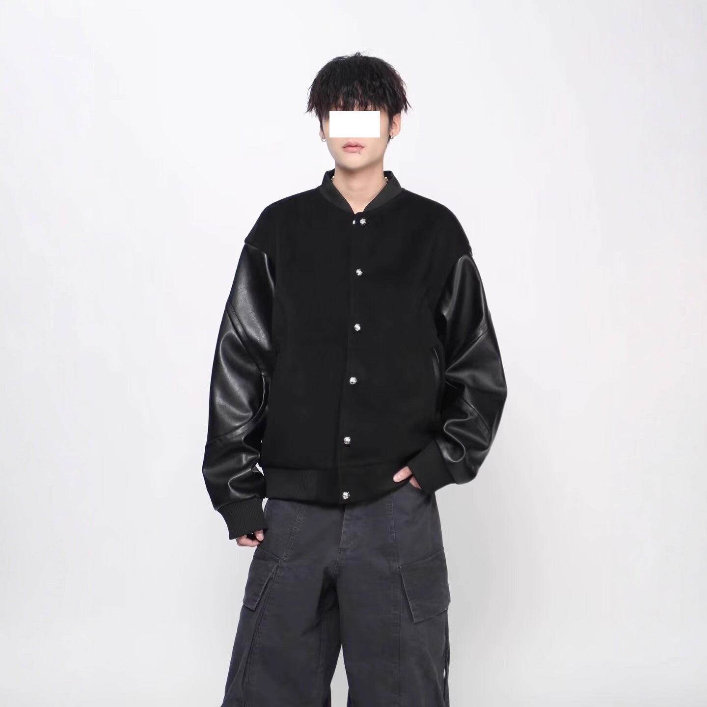 New Simple Harajuku Trendy All-matching New Japanese Ins Popular Lazy Leather Coat