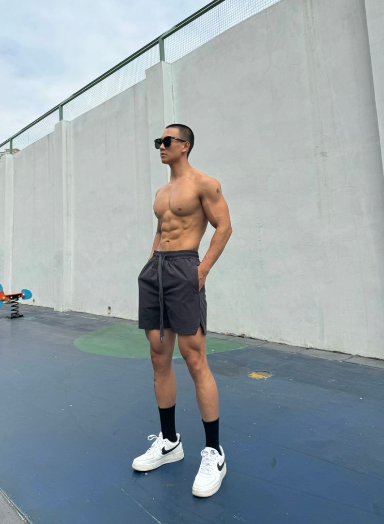Ice Silk Quick-drying Double-layer Shorts For Men