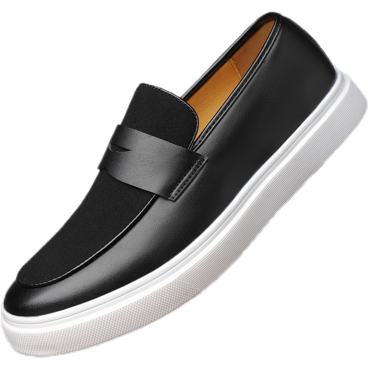 Men's Slip-on Gommino British Style Casual Leather Shoes High-grade