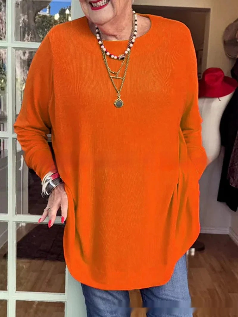 Thin And All-matching Sun Protection Micro Transparent Knitted Top