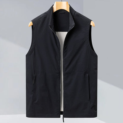 Men's Casual Sleeveless Jacket Non-ironing Anti-wrinkle